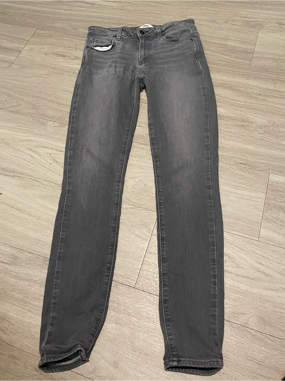 PAIGE Charcoal Skinny Jeans